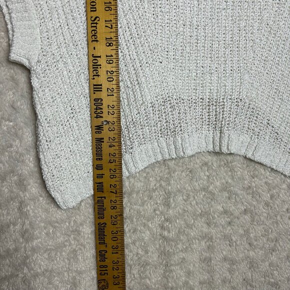 Tommy Bahama Marlina Tape Yarn V-Neck Open Knit Mesh‎ Pull Over Sweater Size S - Picture 8 of 8